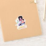 Steven Universe Crystal Gem Group Huddle Sticker