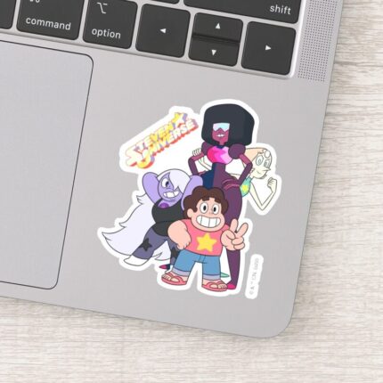 Steven Universe Crystal Gem Group Pose Sticker