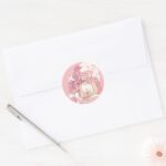 Steven Universe Rose Quartz Illustration Classic Round Sticker