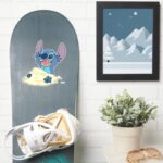 Stich Playing In Sand Disney Sticker
