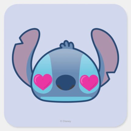 Stitch Emoji Square Sticker