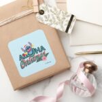 Stitch Aloha Christmas Square Sticker