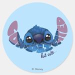 Stitch Complicated But Cute 2 Classic Round Sticker