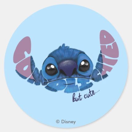 Stitch Complicated But Cute 2 Classic Round Sticker