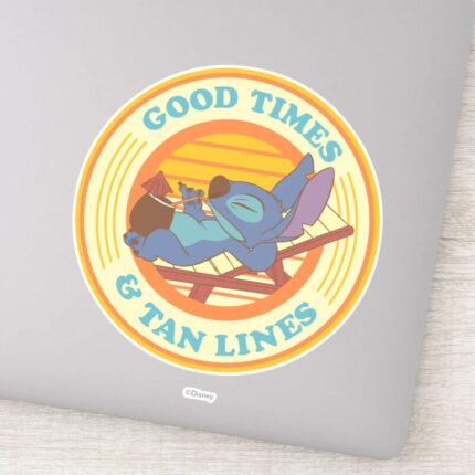 Stitch Good Times Tan Lines Sticker
