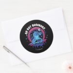 Stitch So Not Ordinary Classic Round Sticker