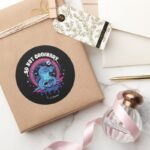 Stitch So Not Ordinary Classic Round Sticker