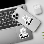 Stupid People Laptop   Mobile Stickers