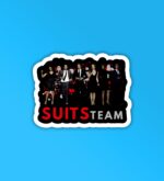 Suits Cast Laptop   Mobile Sticker