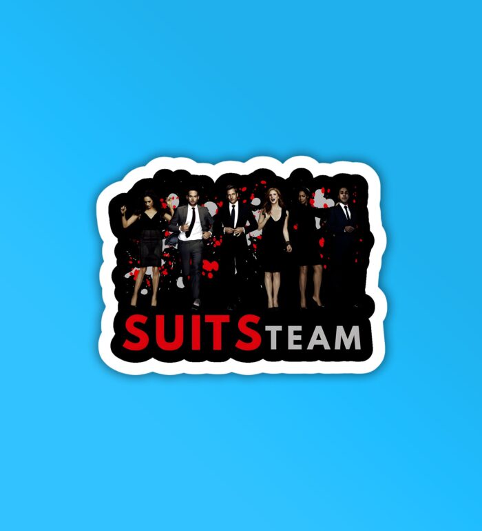 Suits Cast Laptop   Mobile Sticker