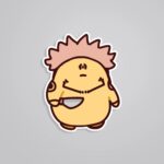 Sukuna Duck Anime Stickers