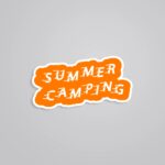 Summer Camping Travels Stickers