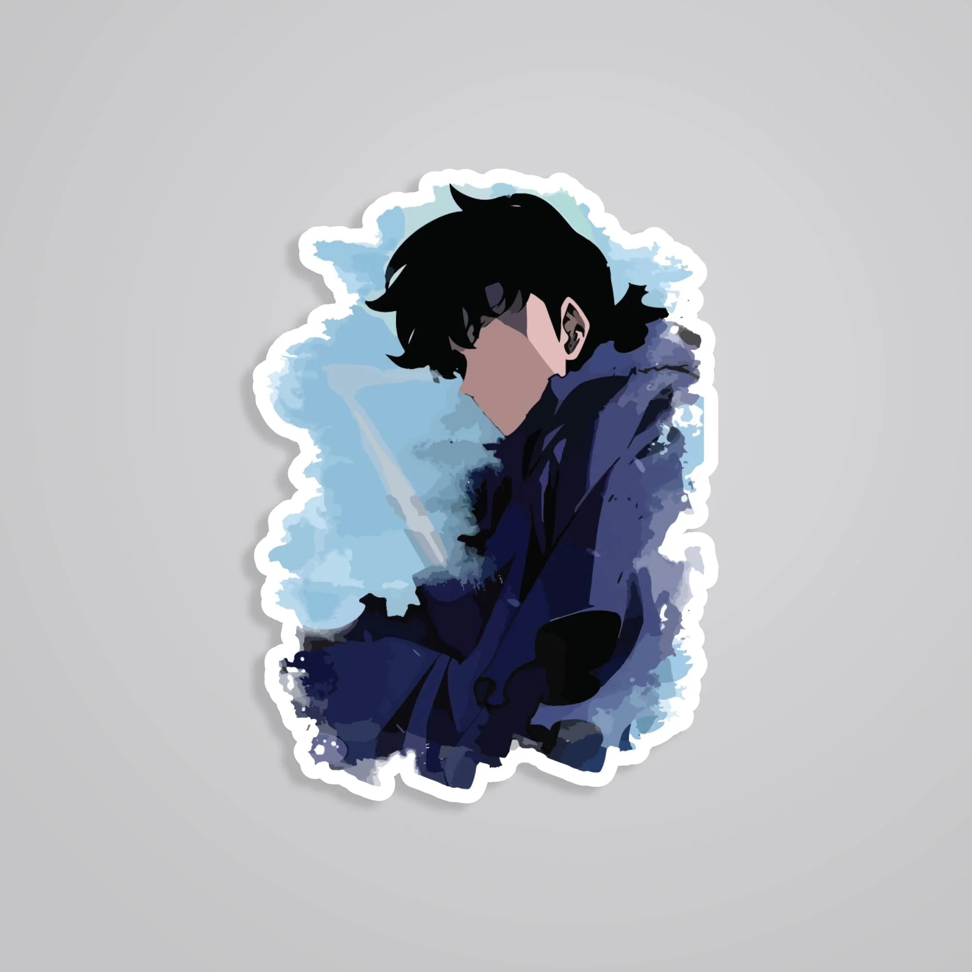 Sung Jin Woo Minimalist Anime Stickers