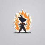 Super Saiyan Goku Anime Stickers