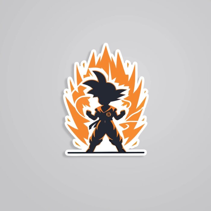 Super Saiyan Goku Anime Stickers