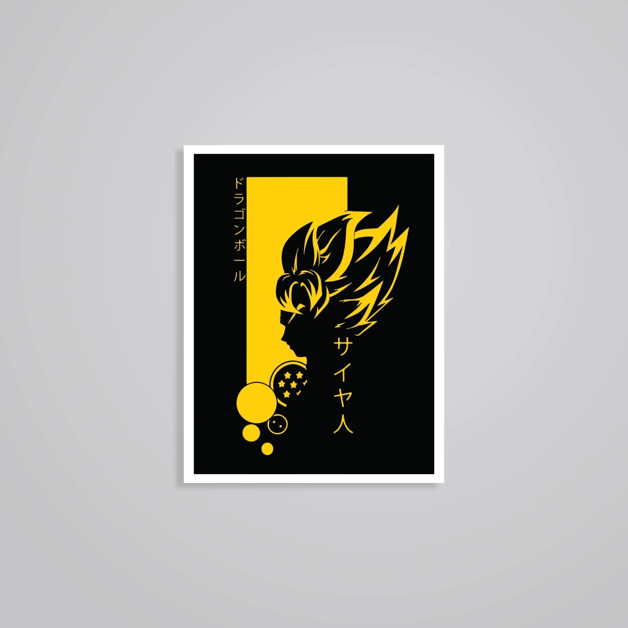 Super Saiyan Silhouette Anime Stickers