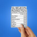Surgeon Nutrition Facts Sticker