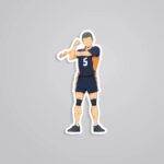 Tanaka Stretching Anime Stickers