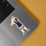 Tanaka Stretching Anime Stickers