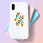 Tangerine Laptop Mobile Stickers