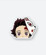 Tanjiro Kamado Demon Slayer Mask Sticker