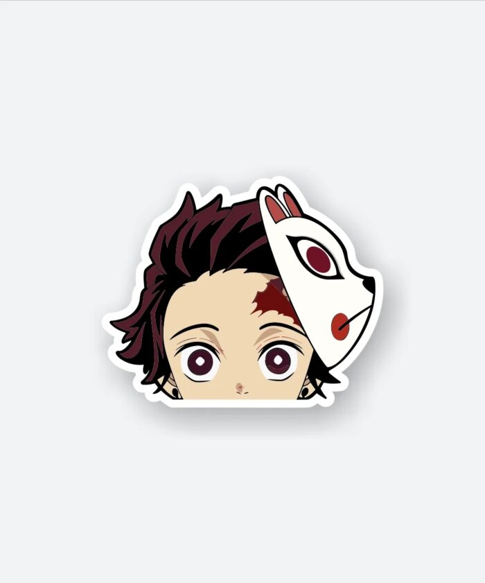 Tanjiro Kamado Demon Slayer Mask Sticker