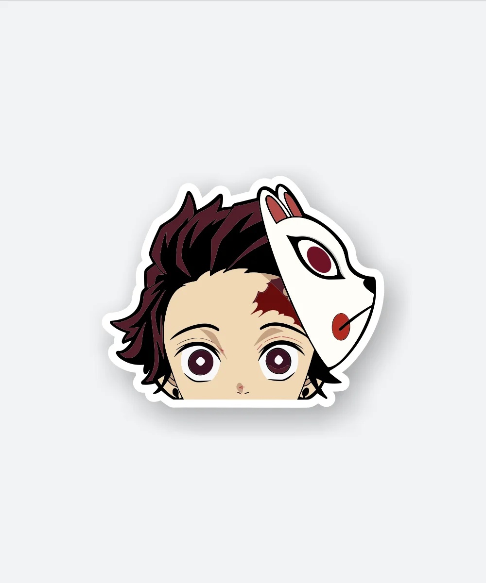 Tanjiro Kamado Demon Slayer Mask Sticker