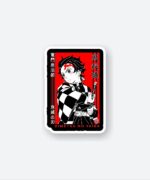 Tanjiro Kamado Demon Slayer Ticket Sticker