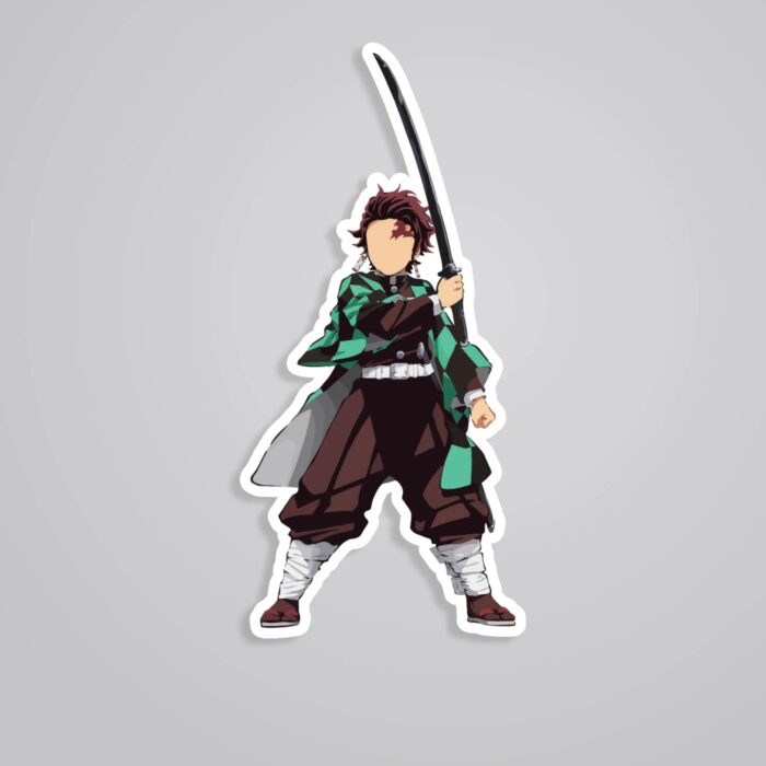 Tanjiro Kamado Minimalist Anime Stickers