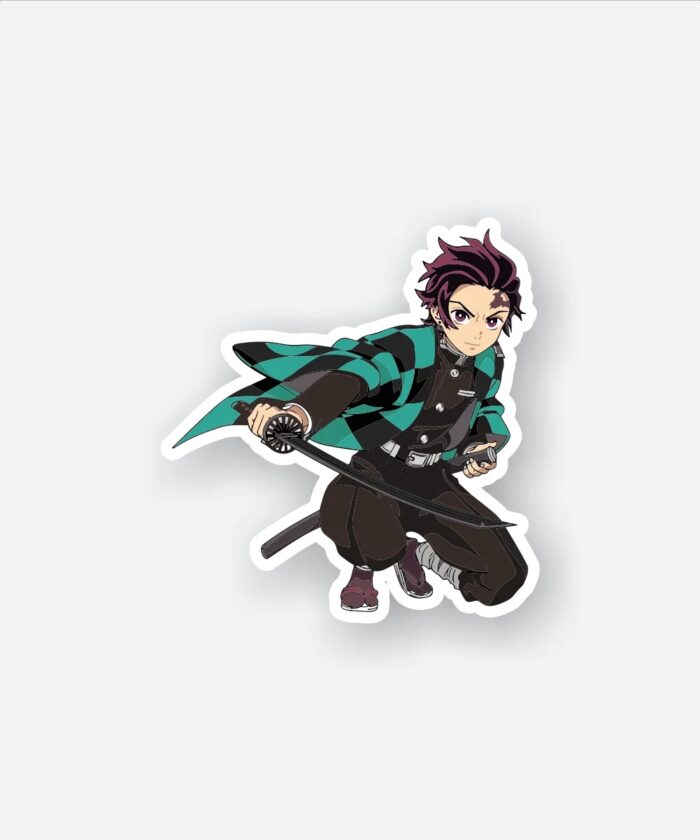 Tanjiro Sword Attack Sticker