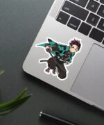 Tanjiro Sword Attack Sticker
