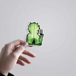 Tanjiros Green Forest Silhouette Anime Stickers