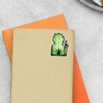 Tanjiros Green Forest Silhouette Anime Stickers