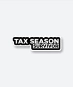 Tax Season Survivor Sticker