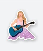 Taylor Swift With Blue Guitar Sticker
