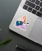 Taylor Swift With Blue Guitar Sticker