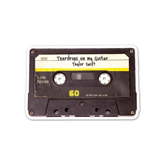 Teardrops On My Guitar Sticker