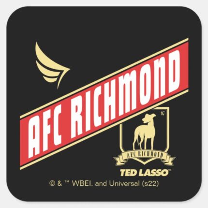 Ted Lasso AFC Richmond Athletic Banner Square Sticker
