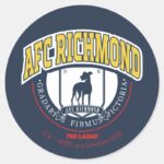 Ted Lasso AFC Richmond Athletic Circle Badge Classic Round Sticker