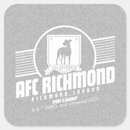 Ted Lasso AFC Richmond Athletic Stripe Graphic Square Sticker