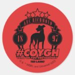 Ted Lasso AFC Richmond COYGH Classic Round Sticker