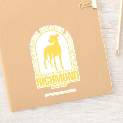 Ted Lasso AFC Richmond Gold Arched Logo Sticker