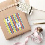 Ted Lasso AFC Richmond Logo Stripe Pattern Square Sticker