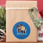 Ted Lasso Coach Beard Bobblehead Classic Round Sticker