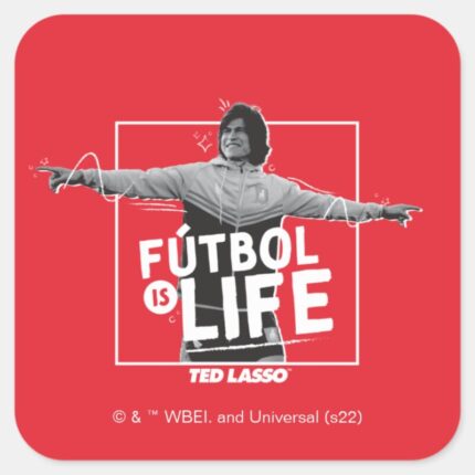 Ted Lasso Dani Rojas Futbol Is Life Square Sticker
