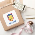 Ted Lasso Face Icon Square Sticker