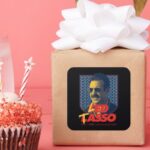 Ted Lasso Led Tasso Badge Square Sticker