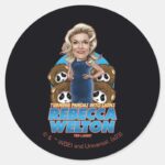 Ted Lasso Rebecca Welton Bobblehead Classic Round Sticker