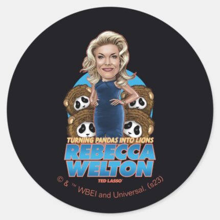 Ted Lasso Rebecca Welton Bobblehead Classic Round Sticker