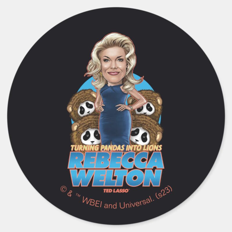 Ted Lasso Rebecca Welton Bobblehead Classic Round Sticker
